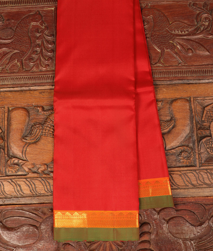 Red Handwoven Kanjivaram Silk Saree T212191-image