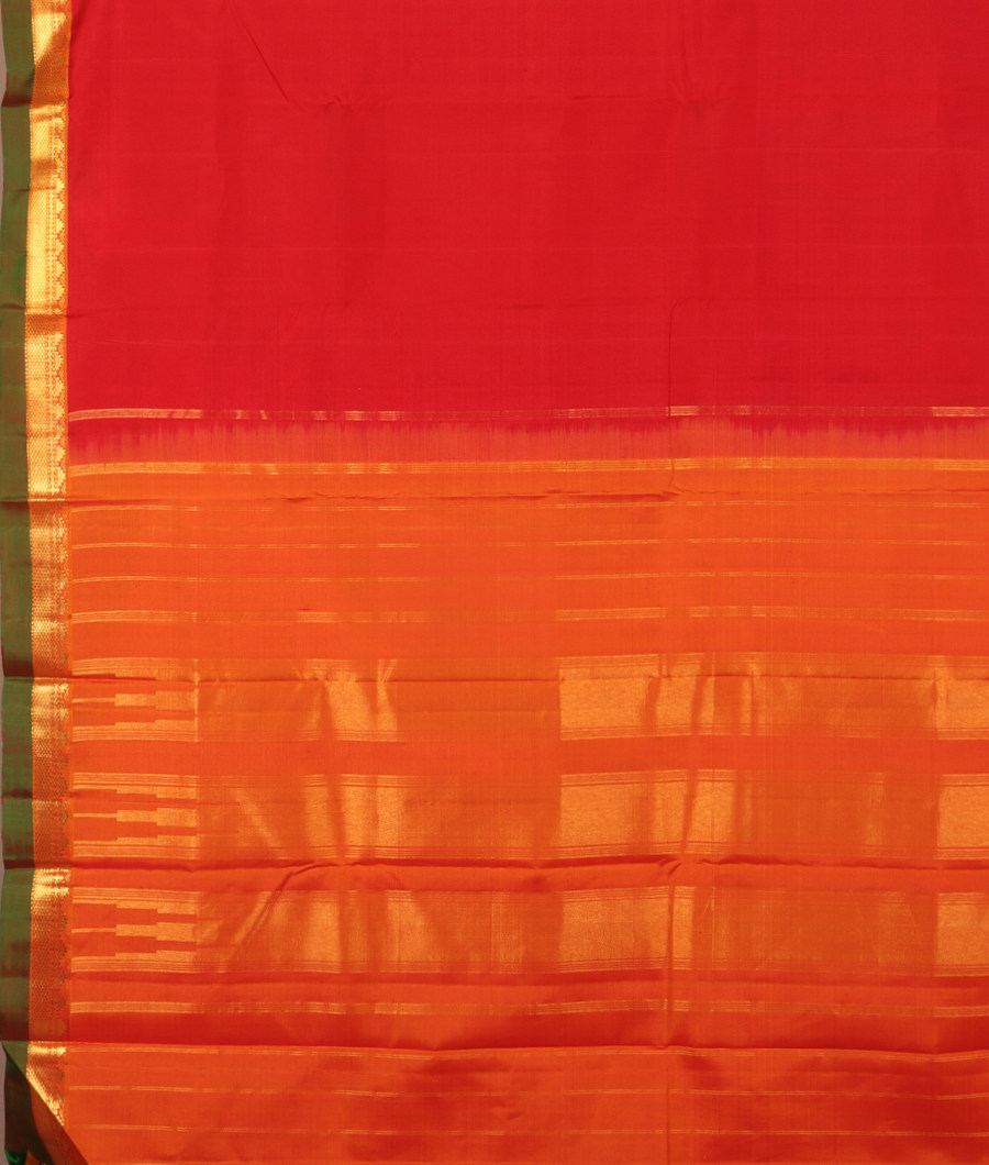 Red Handwoven Kanjivaram Silk Saree T2121914