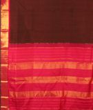 Deep Brown Handwoven Kanjivaram Silk Saree T3105954