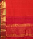 Rust Handwoven Kanjivaram Silk Saree T2795634