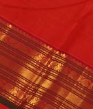 Rust Handwoven Kanjivaram Silk Saree T2795635