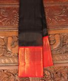 Black Handwoven Kanjivaram Silk Saree T3035171