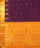 Purple Handwoven Kanjivaram Silk Saree 4