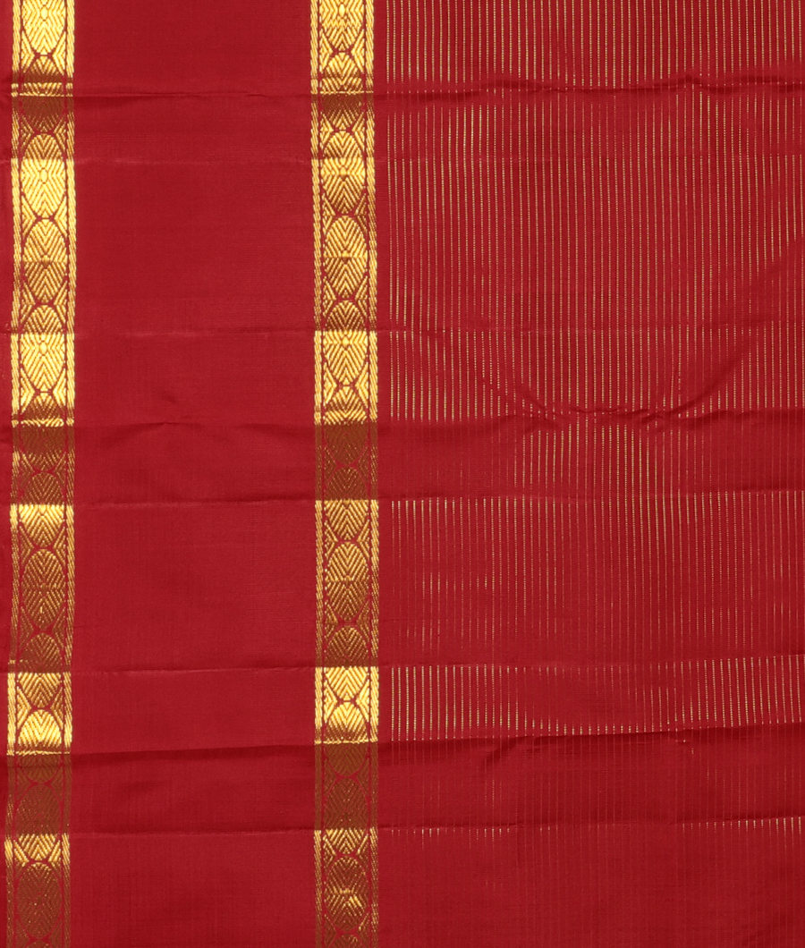 Maroon Handwoven Kanjivaram Silk Saree T3093363