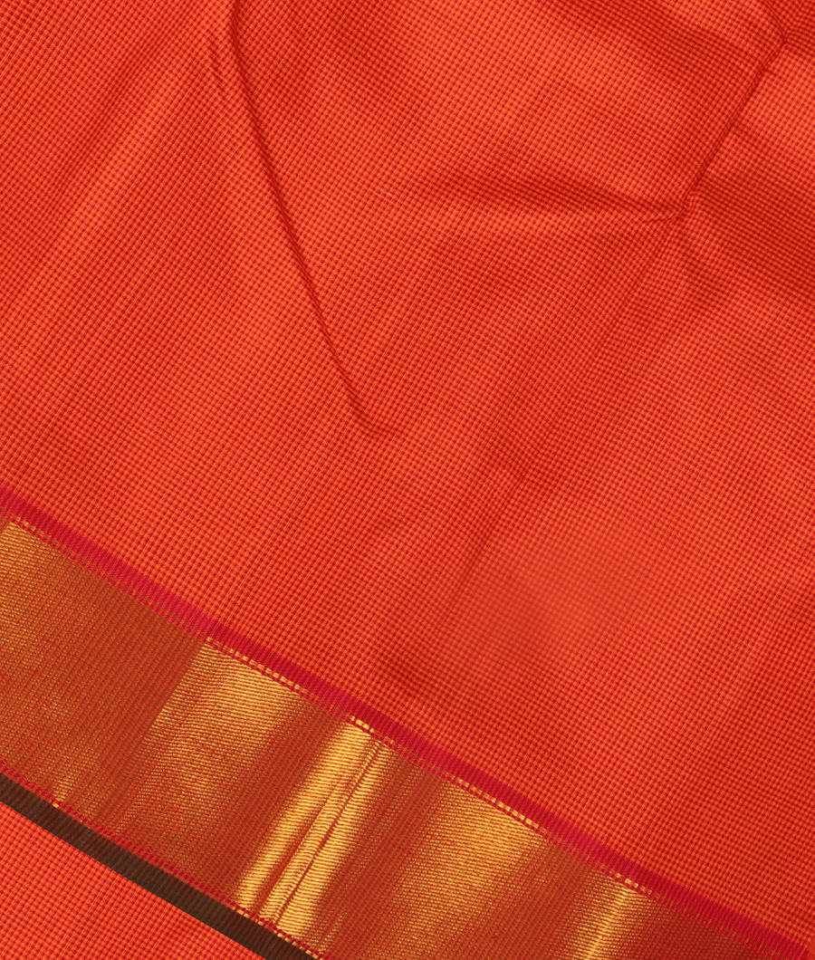 Rust and Maroon Handwoven Kanjivaram Silk Saree T2915495