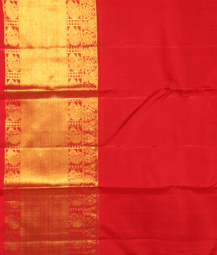 Midnight Blue Handwoven Kanjivaram Silk Saree T3059203