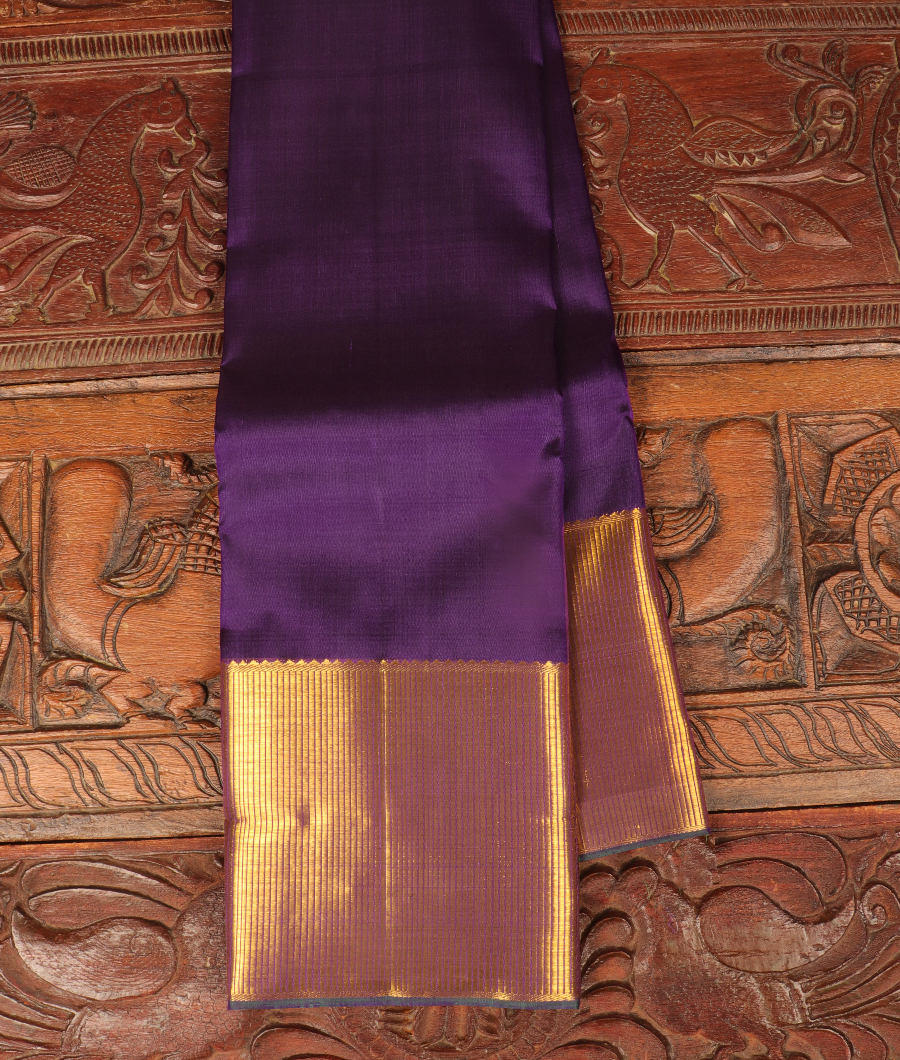 Purple Handwoven Kanjivaram Silk Saree T307823-image