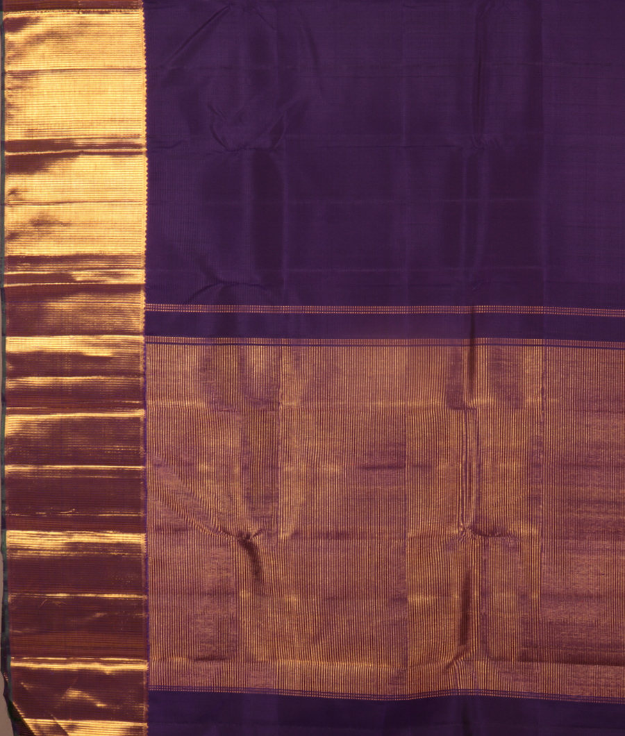 Purple Handwoven Kanjivaram Silk Saree T3078234