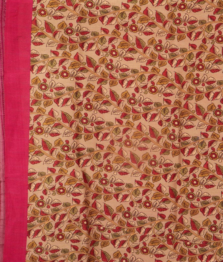 Pink Kora Organza Printed Saree T3100223
