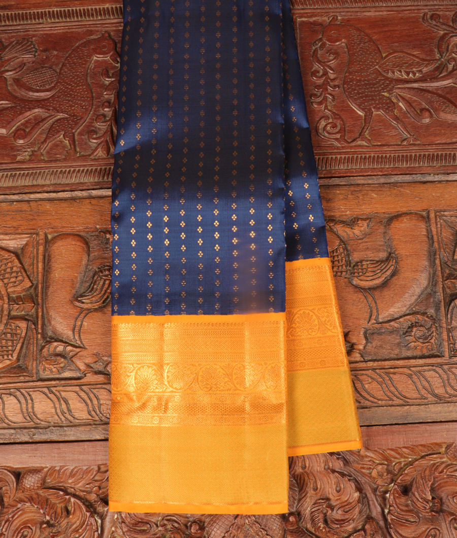 Blue Handwoven Kanjivaram Silk Saree T309405-image