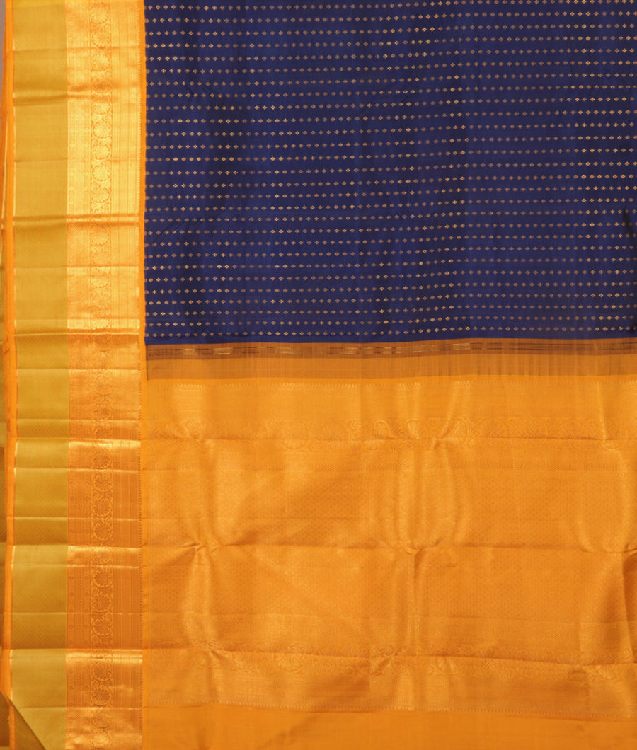 Blue Handwoven Kanjivaram Silk Saree T3094054
