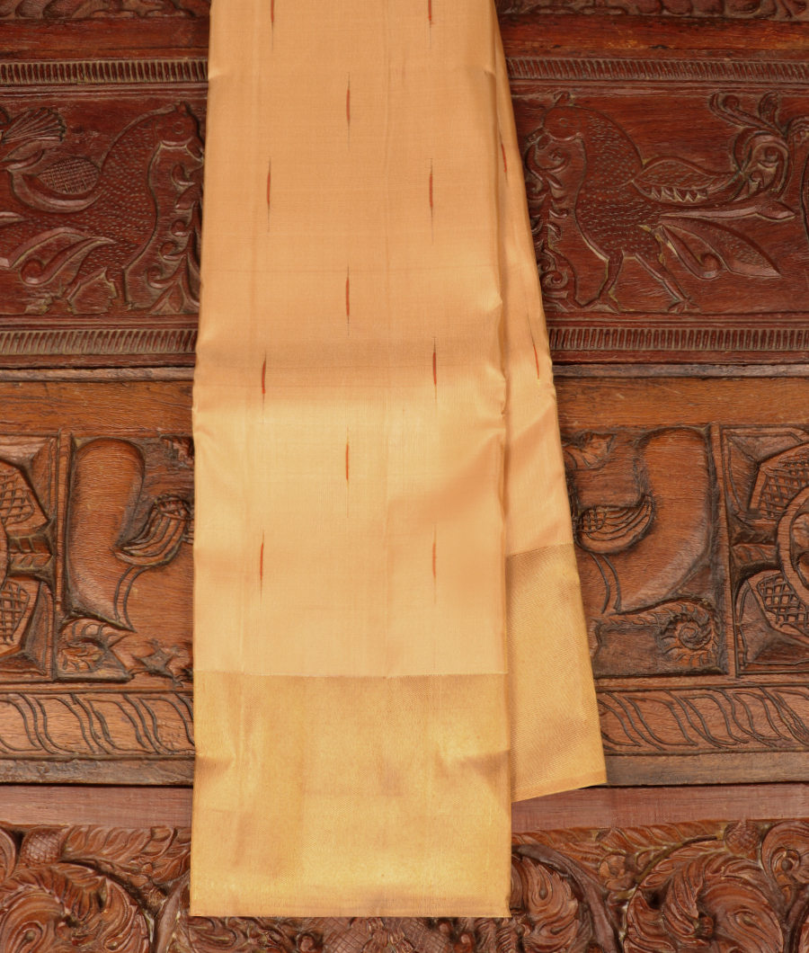 Beige Handwoven Kanjivaram Silk Saree T308447-image