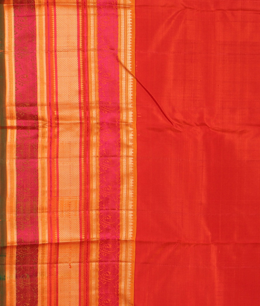 Blue Handwoven Kanjivaram Silk Saree T3093583