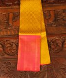 Yellow Handwoven Kanjivaram Silk Pavadai T3112361