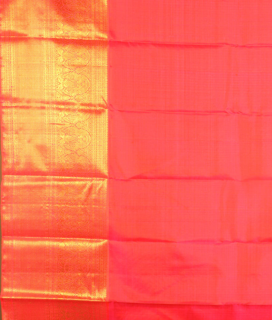 Yellow Handwoven Kanjivaram Silk Pavadai T3112362