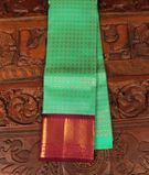  Bluish Green Handwoven Kanjivaram Silk Pavadai T3112201