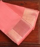 Pink Handwoven Kanjivaram Silk Dhoti and Vastharam T3107311