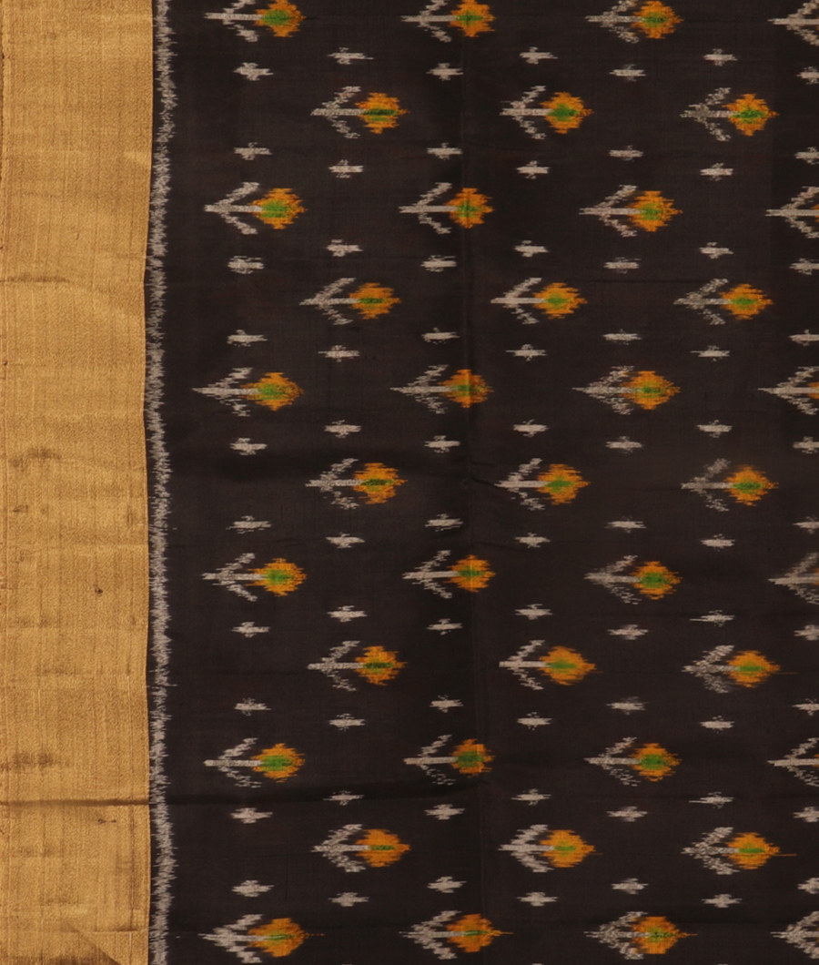 Off White Woven Raw Silk Saree T3110833