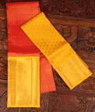 Yellow Handwoven Kanjivaram Silk Pavadai and Dupatta T3064802