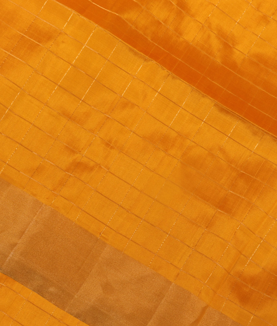 Yellow Woven Raw Silk Saree T311090-image