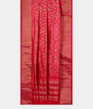 Orangish Pink Ikat Silk Saree T3122072