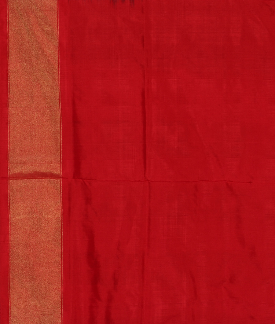 Black Ikat Silk Saree T2045613