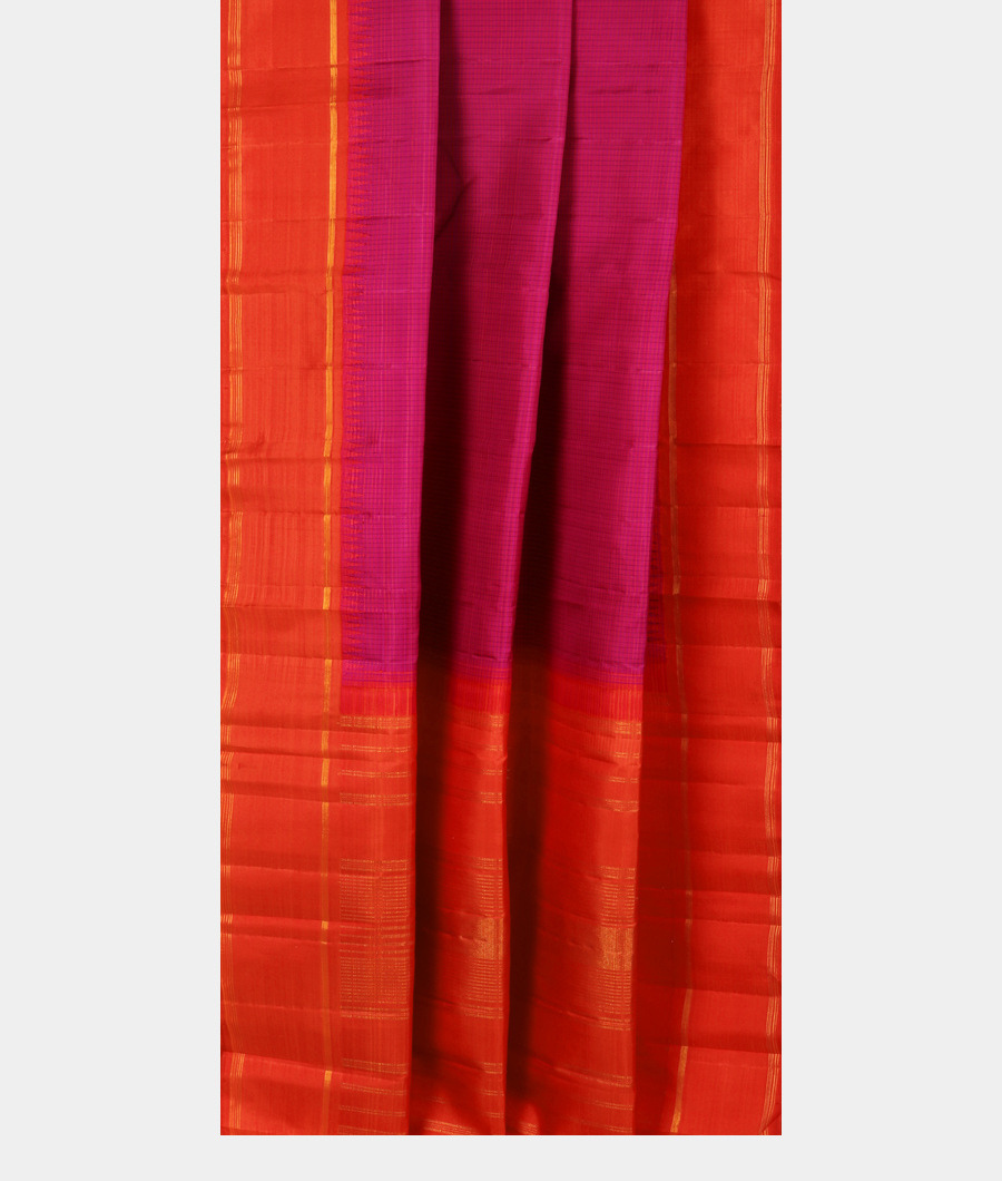 Purple Handwoven Kanjivaram Silk Saree T2976292