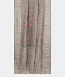 Grey Silk Kota Embroidery Saree T2872762