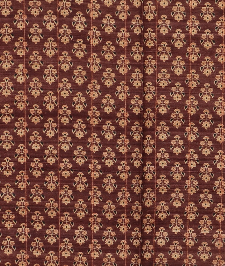 Beige Tussar Printed Saree T3124753