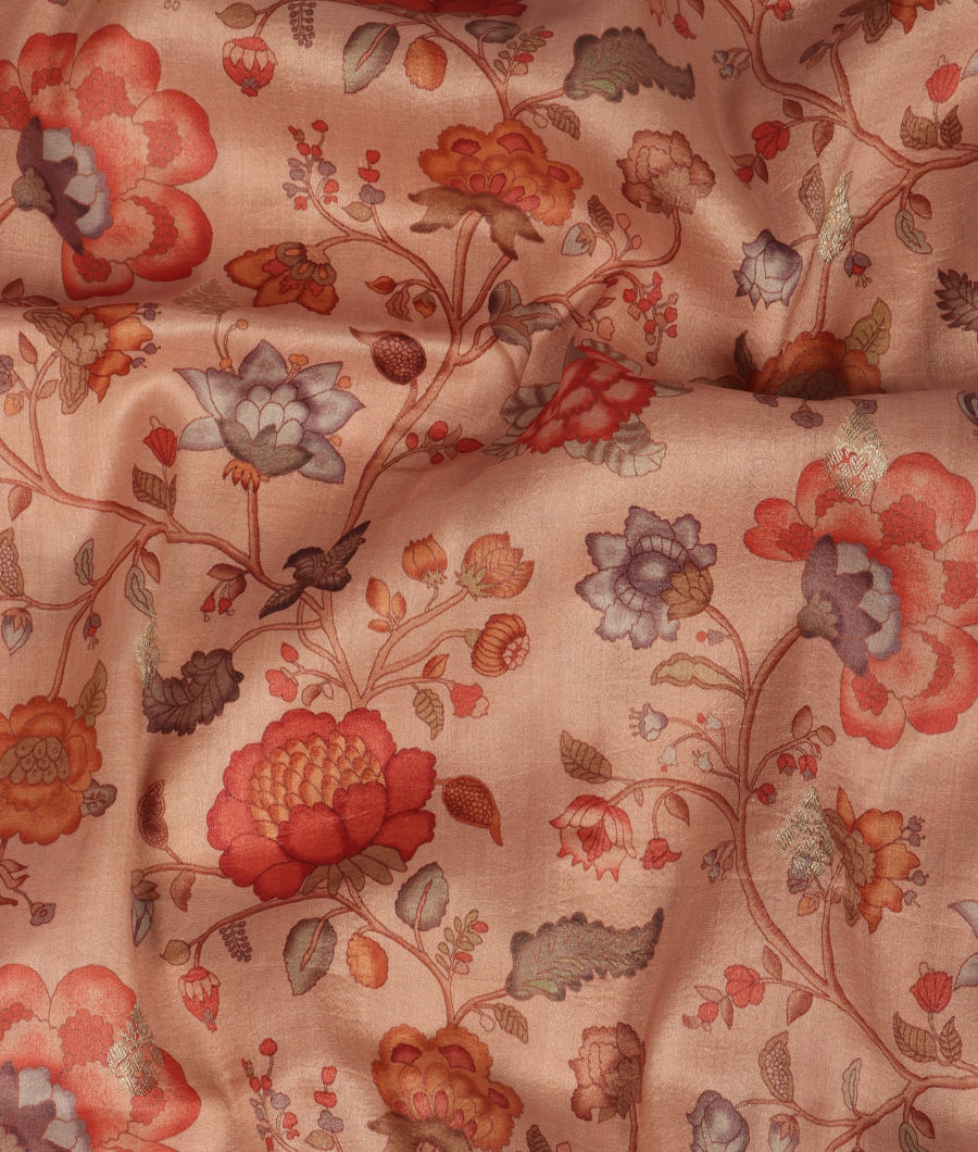 Pink Banaras Kathan Silk Saree T3126102