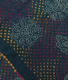 Dark Blue Bandhani Gajji Silk Saree T3111221