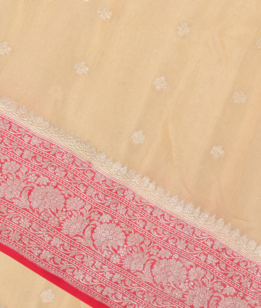Beige Georgette Silk Saree T260337-image