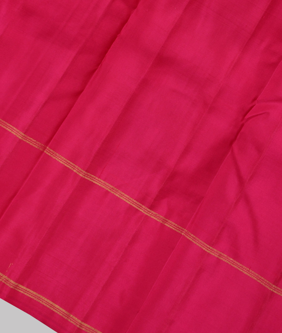 Off White and Grey Handwoven Kanjivaram Silk Saree T3170723