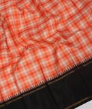 Off White and Orange Handwoven Kanjivaram Silk Saree T3170744