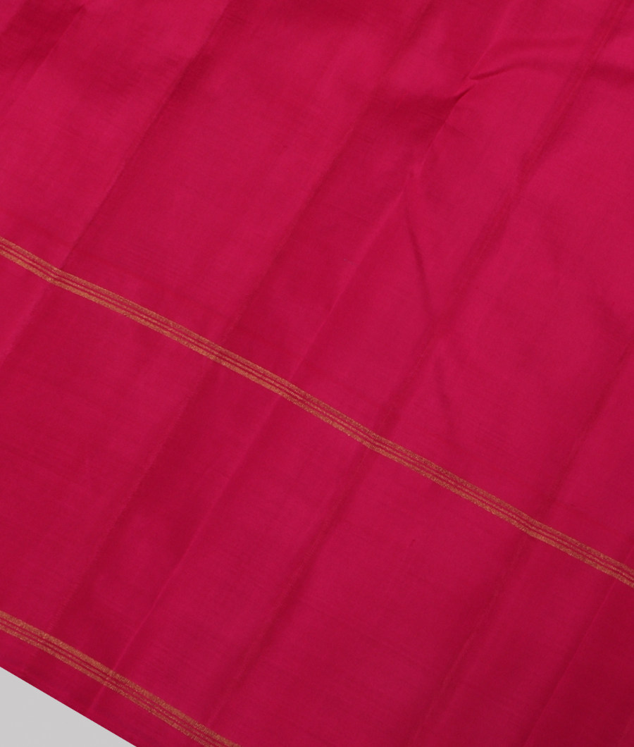 Blue and Yellow Handwoven Kanjivaram Silk Saree T3170713