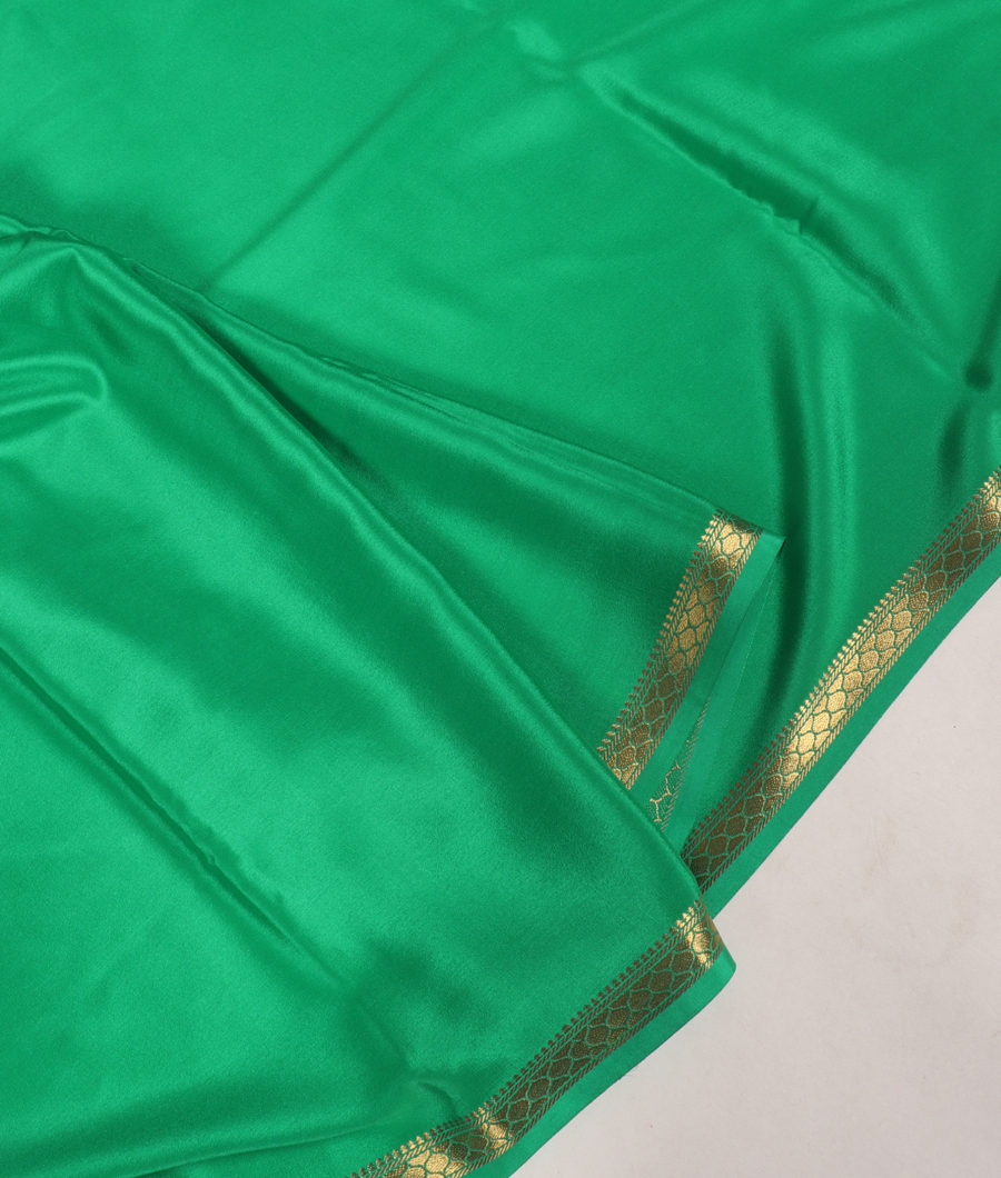 Green Mysore Silk Saree T3155892