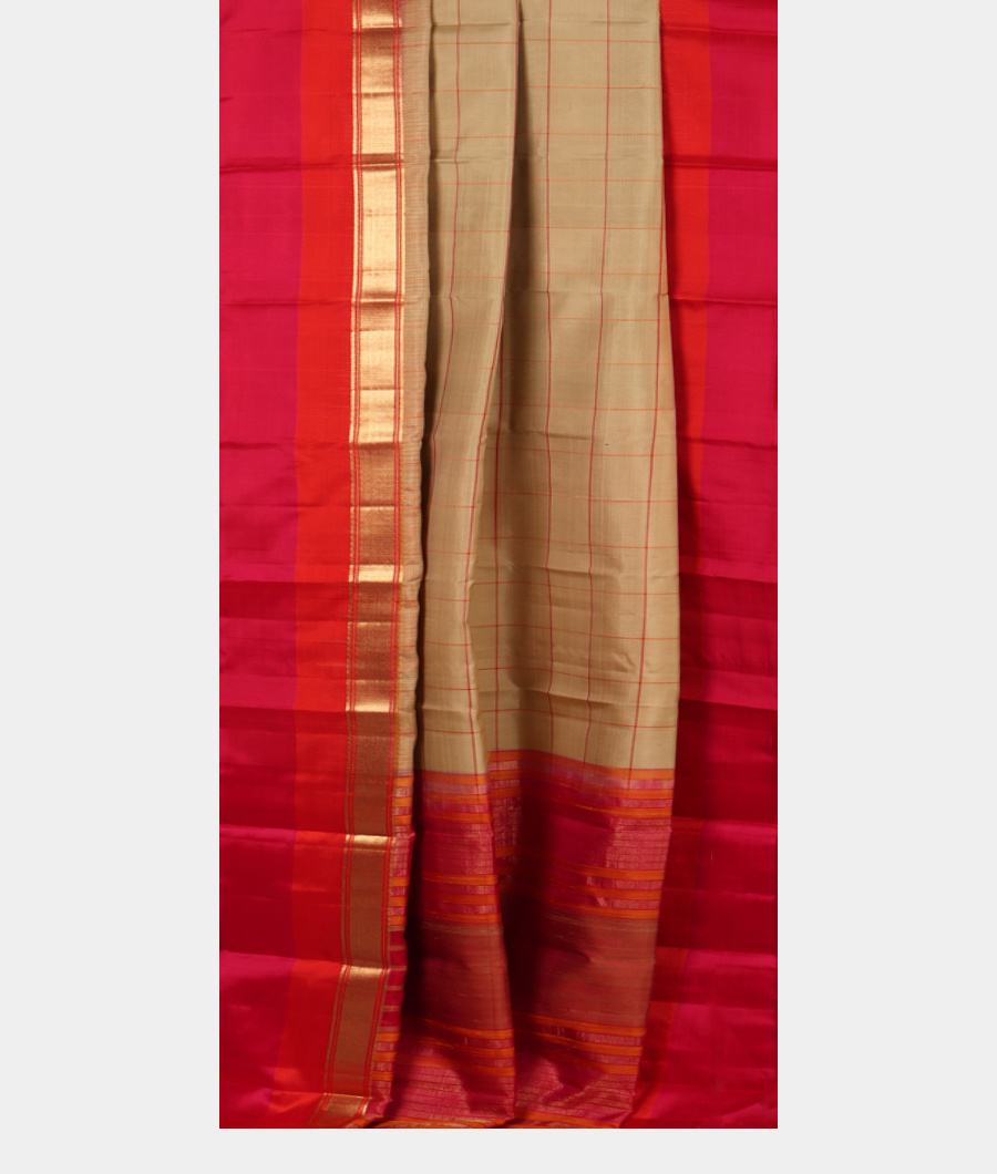 Beige Soft Silk saree T3168662