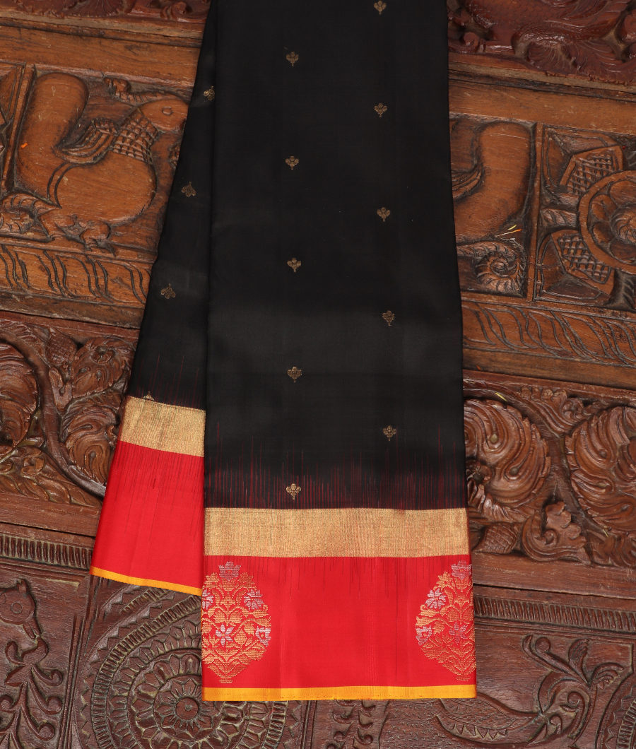 Black Soft Silk Saree T176547-image