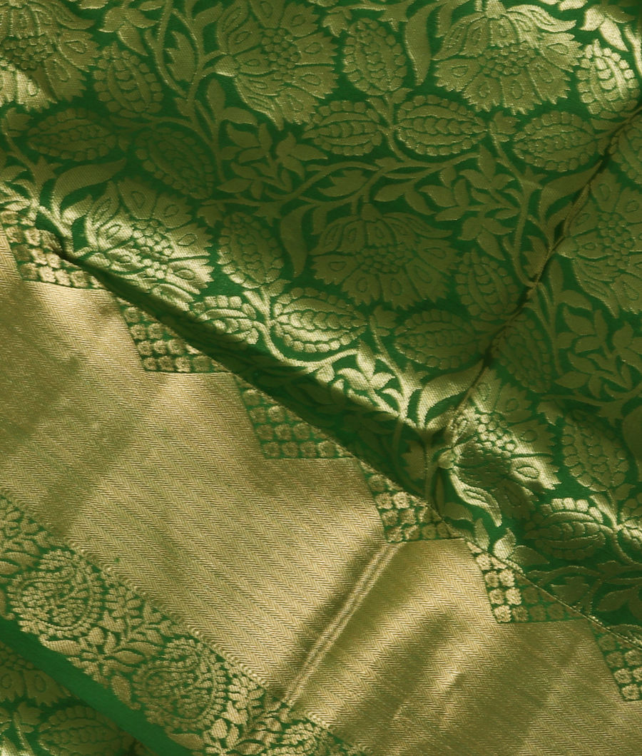 Green Soft Silk Saree T243587-image
