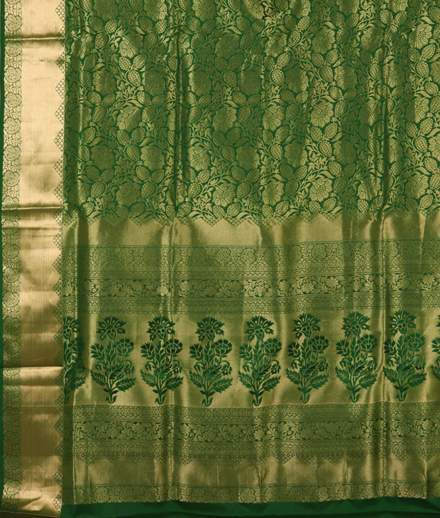 Green Soft Silk Saree T2435874