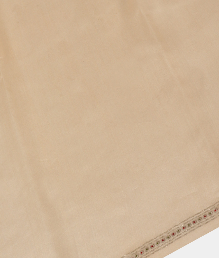 Cream Kora Organza Printed Saree T3126083