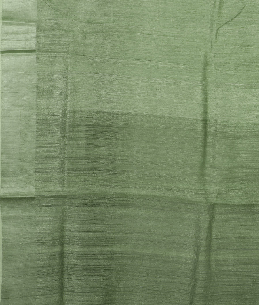 White Tussar Printed Saree T2914103