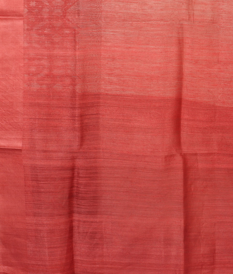 White Tussar Printed Saree T2914153