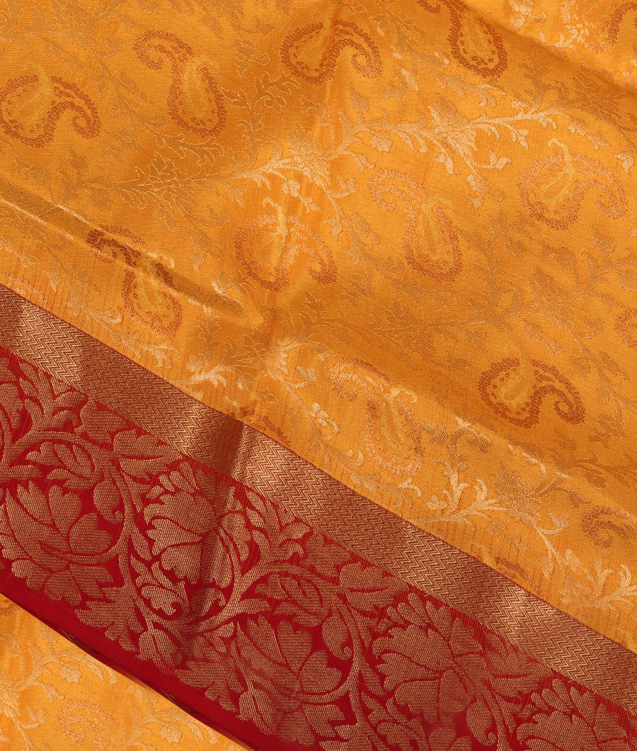 Yellow Soft Silk Saree T296006-image