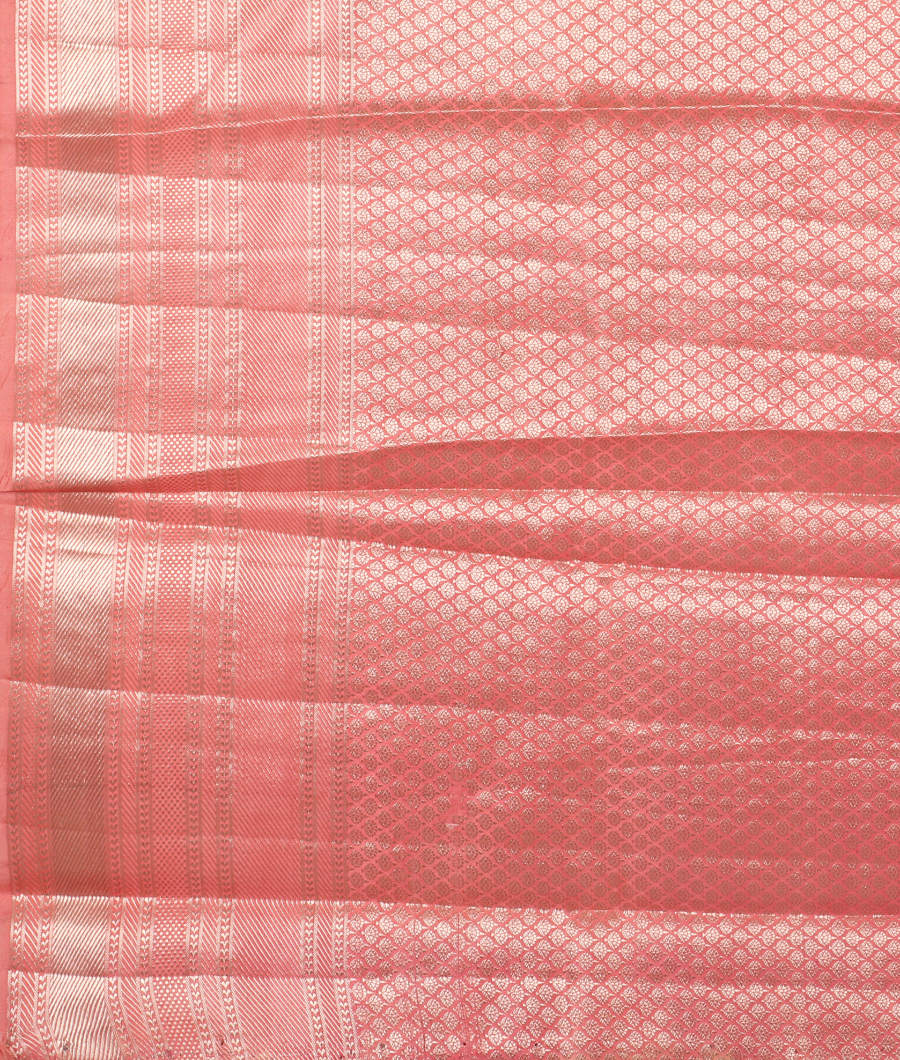 Peach Chaniya Silk Saree T2999563