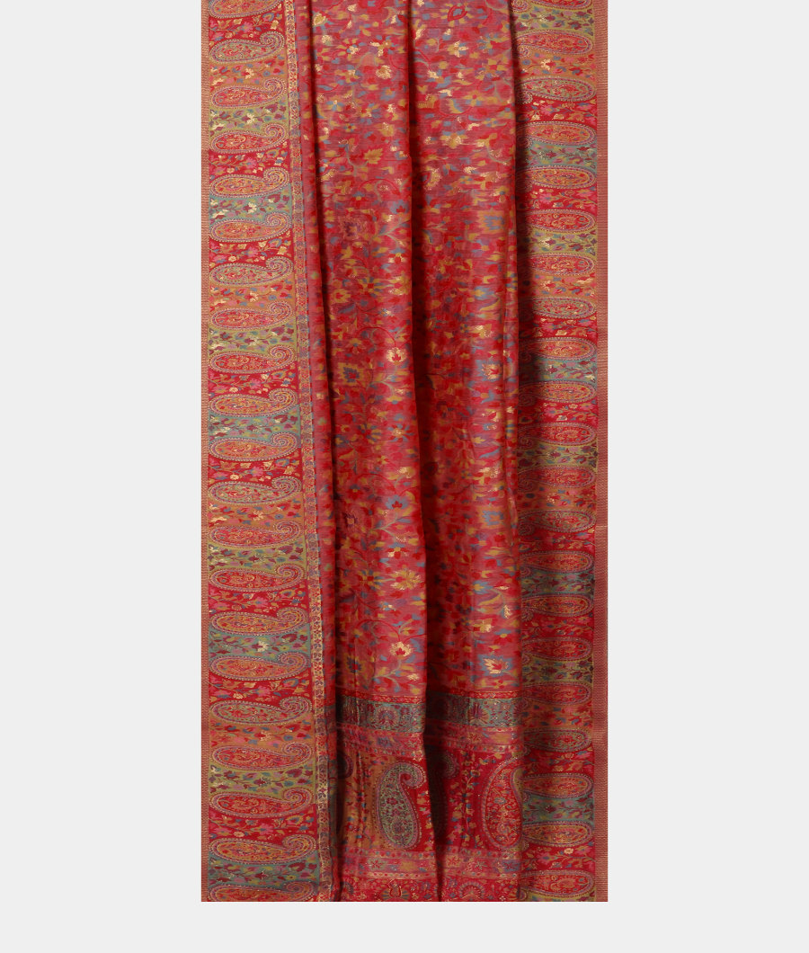 Pink Cashmere Kani Silk Dupatta T2866152