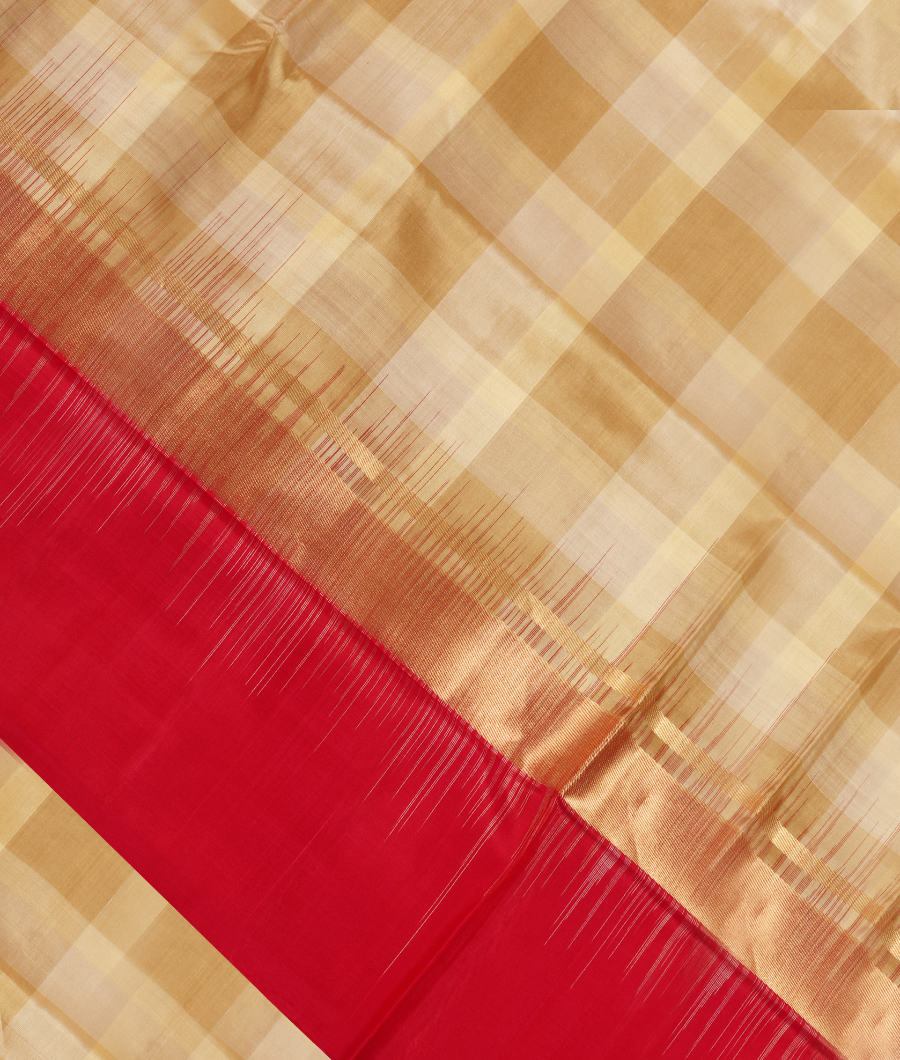 Cream and Beige Soft Silk Saree T293770-image