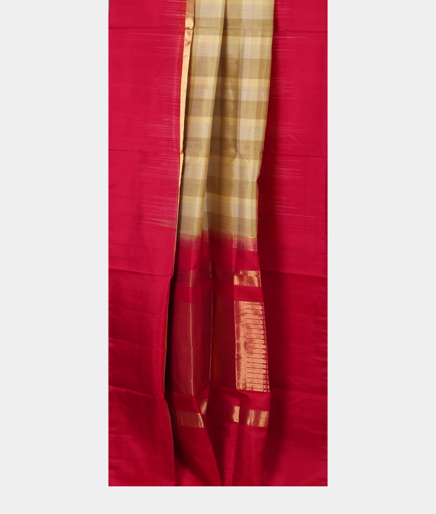 Cream and Beige Soft Silk Saree T2937702