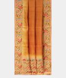 Rust Tussar Embroidery Saree T3048182