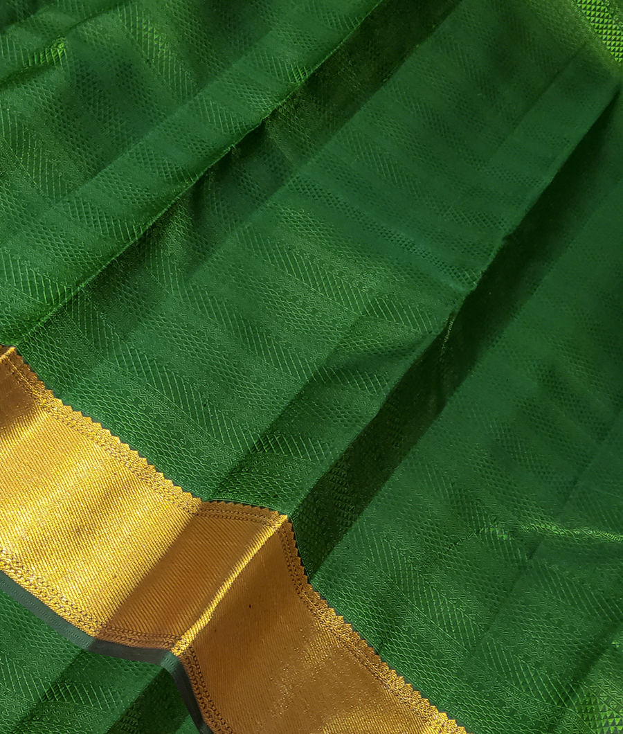 Green Handwoven Kanjivaram Silk Saree T314056-image